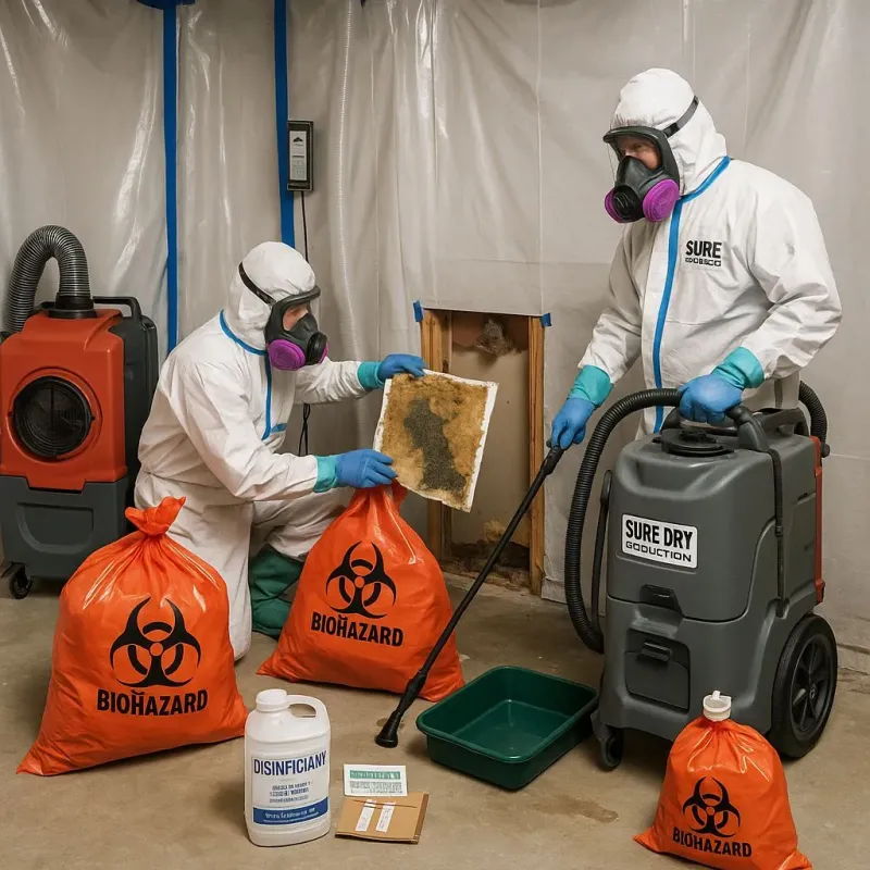 Contaminated Water Handling Protocols process in Rose Hill, KS